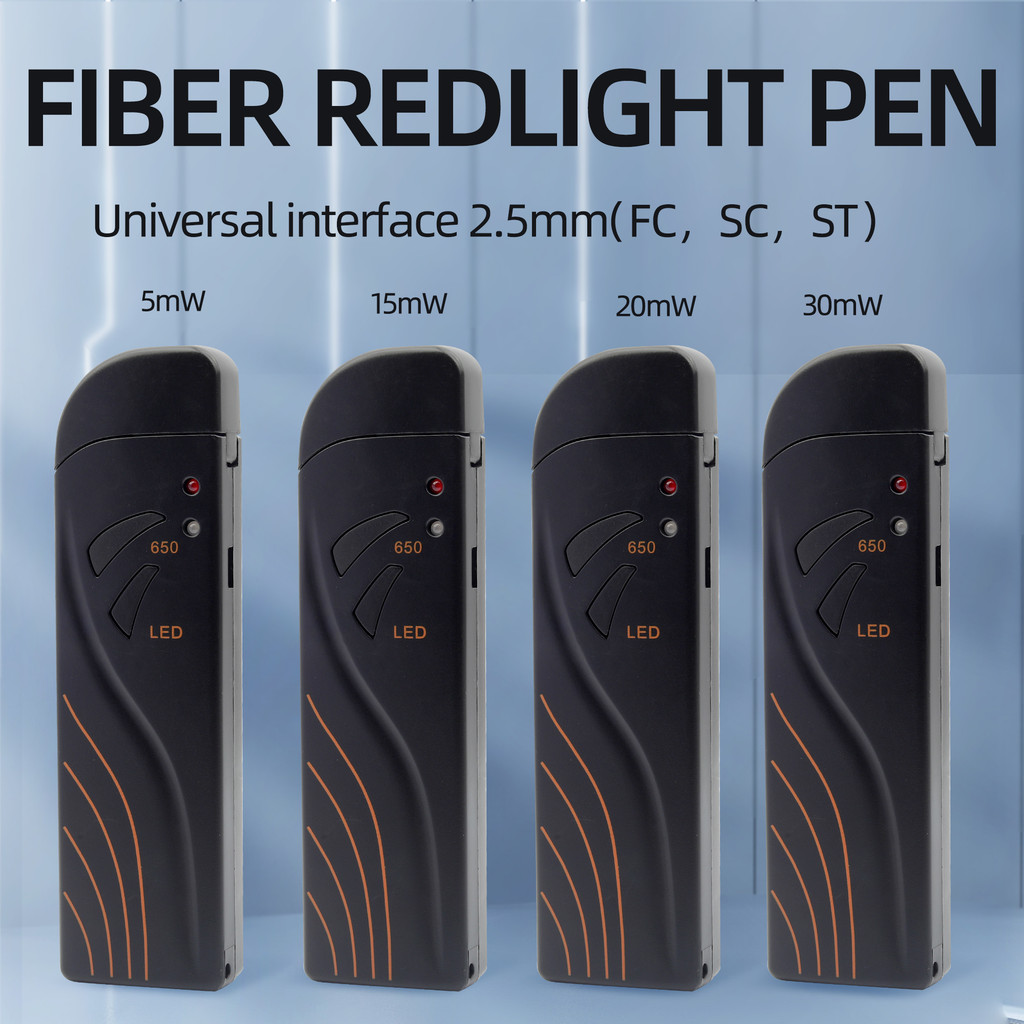 FTTH Mini Clamshell Fiber Fault Detector with Visual Fault Locator Optical Fiber Cable Tester VLF 5-