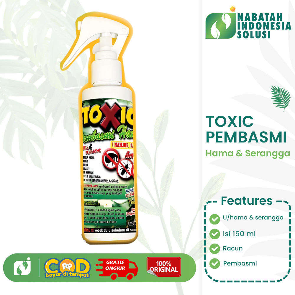 Toxic Pembasmi Hama 100ml Obat Semut Kecoa Nyamuk Tikus Parasit Sangkar Burung