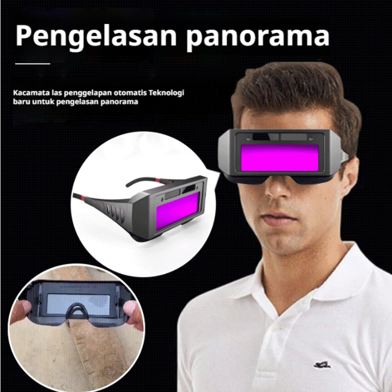 COD+Kirim Dalam 24 Jam Kacamata Las Yang Menggelapkan Otomatis/Welding Glasses Goggles/Kacamata Tuka