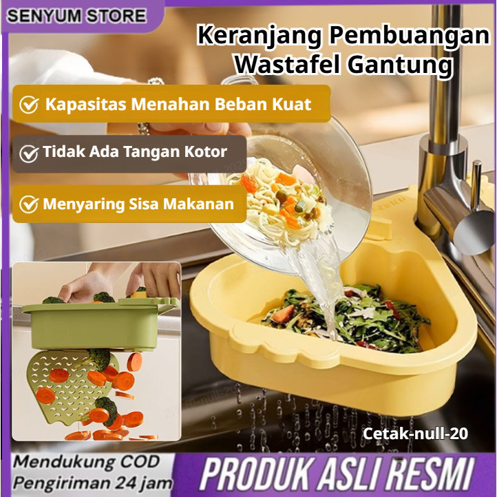 Hemat Ruang & Tiris Cepat Tempat Penyimpanan Multifungsi Gantung Meja Dapur / Rak Piring Tahan Air /