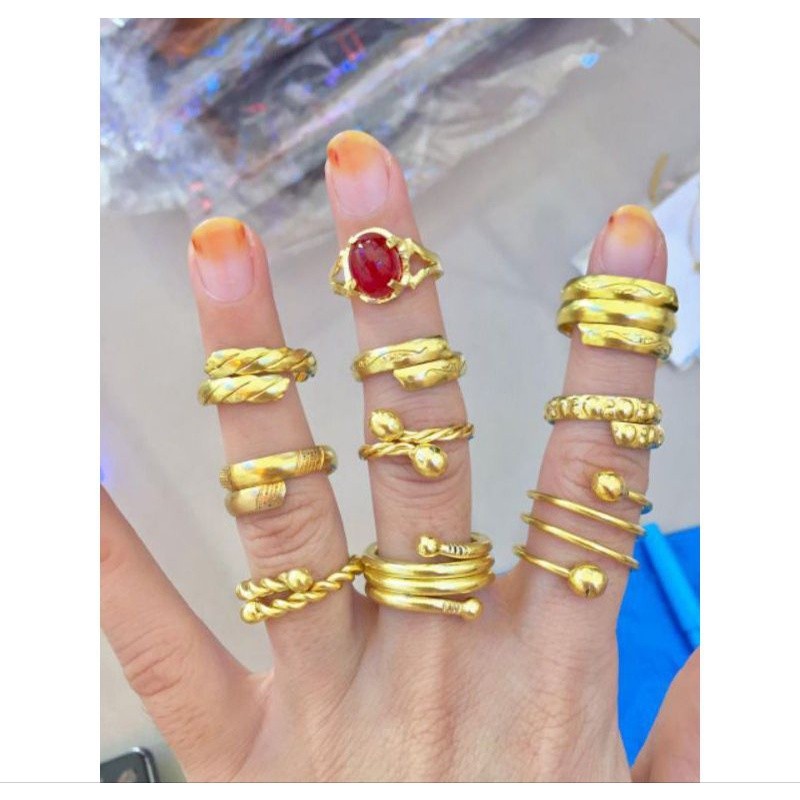 Cincin Koin 1991 Mirip Emas Asli