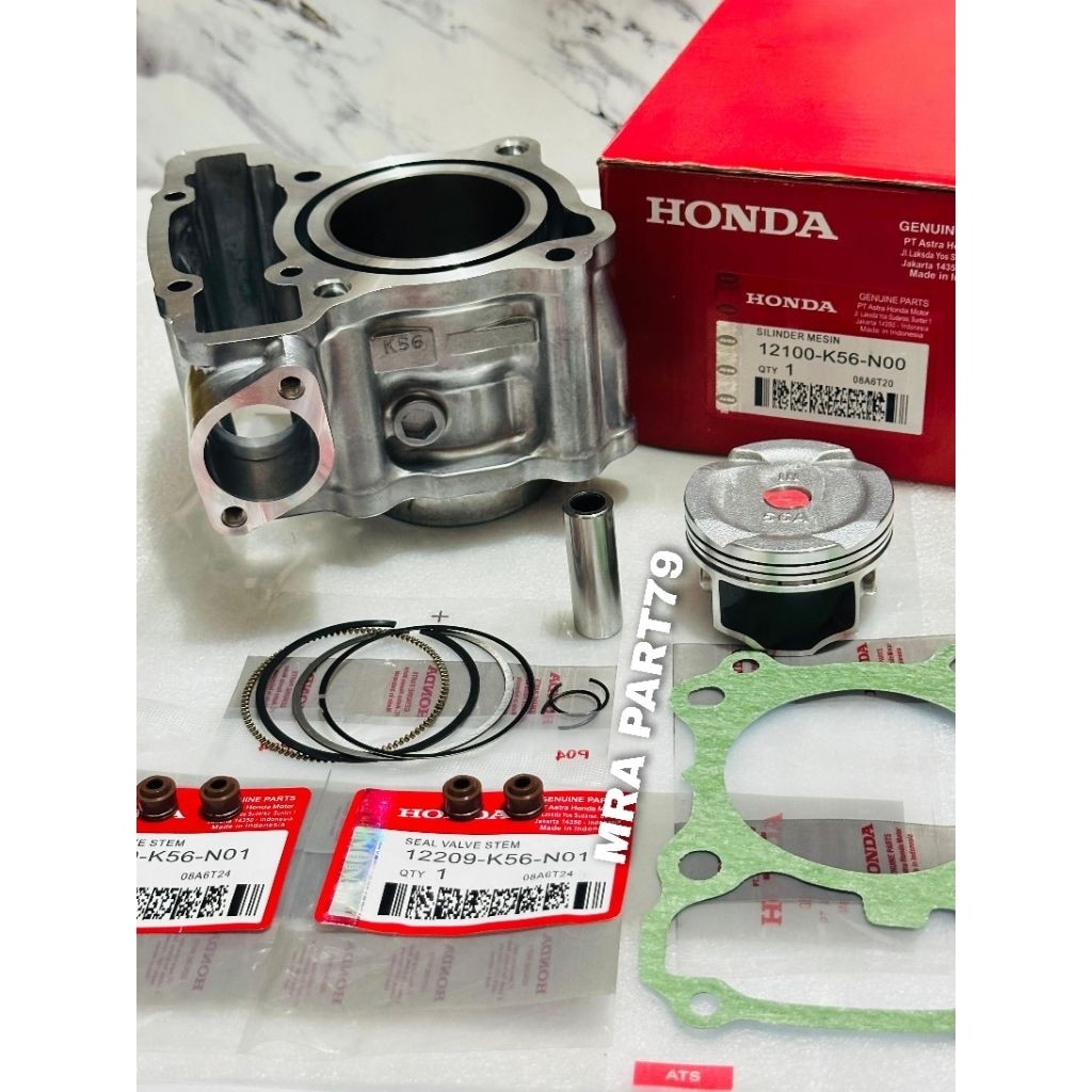 BLOK SEHER + PISTON KIT CB150R StreetFire New LED 2015-2021, CBR 150R New LED CB150X SONIC 150R GTR,