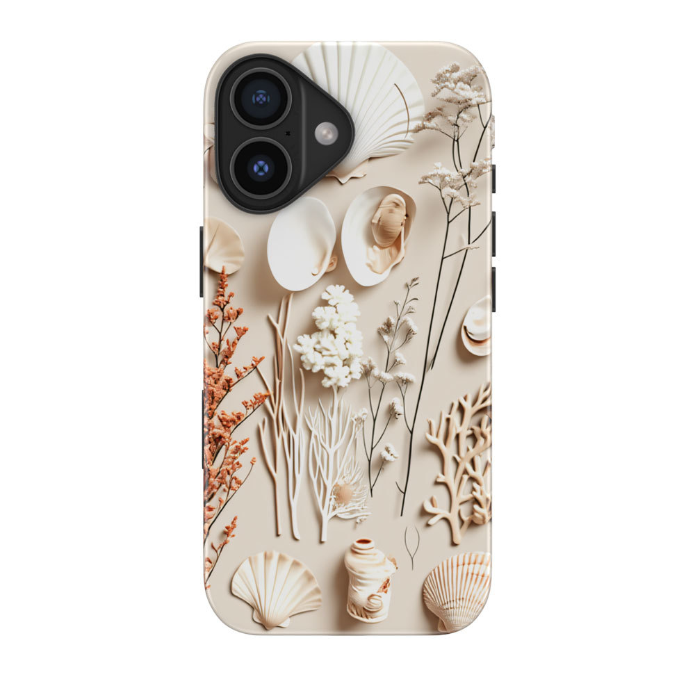 Magnetik Casing Cocok Untuk IPhone 17 16 15 14 13 12 11 Pro Max Air Plus Mini Case Beach Treasures I