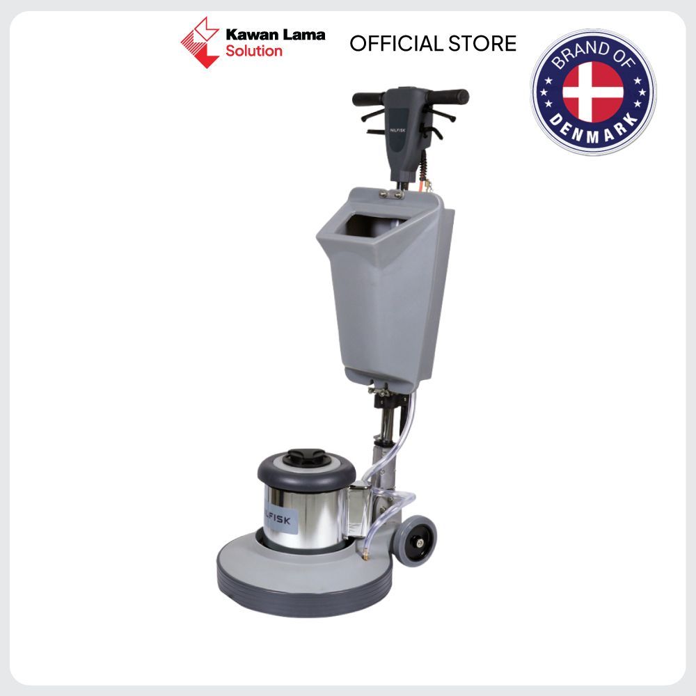 KLS Nilfisk Mesin Polisher Lantai 17 Inch 1100 Watt LS430 - Abu-Abu Mesin Poles Low Speed Polisher
