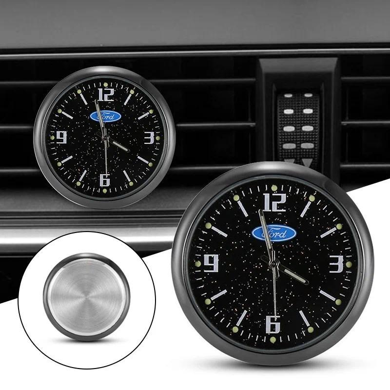 Car Center Console Air Conditioner Quartz Luminous Clock Watch For Ford Taurus Focus Fiesta Shelby E