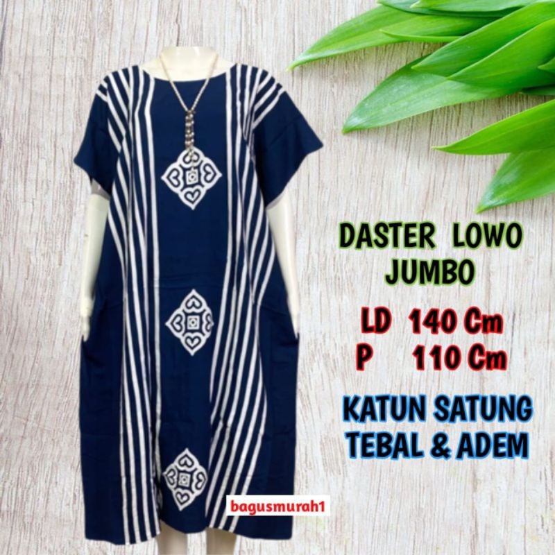 FURIBOMBA Daster Jumbo / Daster Lowo Super Jumbo LD 140 / Daster Radian Hitam Putih / Daster Hamil B