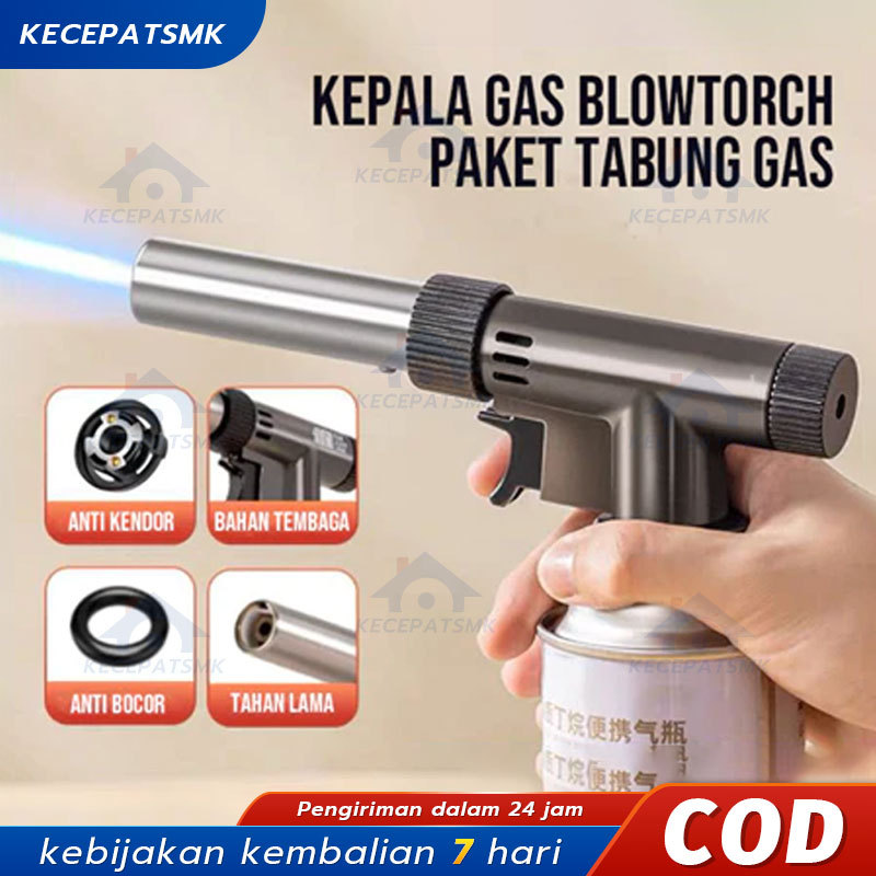 FLAME GUN TORCH PAKET TABUNG GAS Kepala Gas Bahan Besi Las Portable ANTI BOCOR