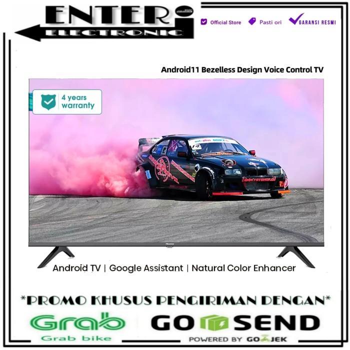 MEGA SALE HISENSE 40E4F - SMART ANDROID TV LED 40 INCH BEZELLESS GARANSI 4TAHUN - New Type 40E5G