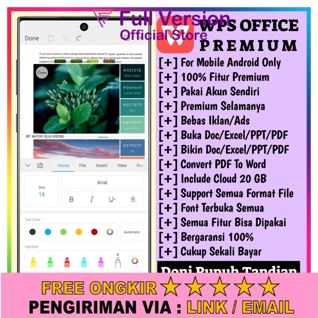 WPS Office Premium Android Full Garansi Lifetime