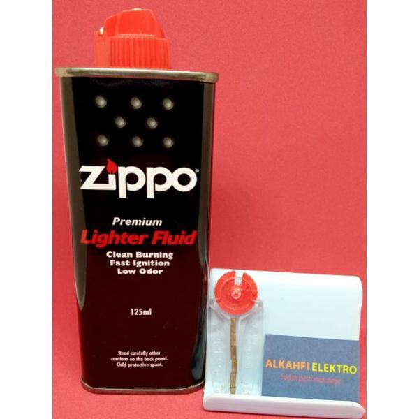 Original Minyak zippo 125ml+batu