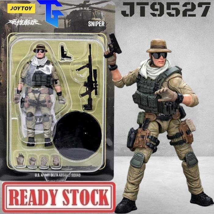 PROMO JOYTOY Military 1/18 US Army Delta Assault Squad - Sniper JT9527 - Assault Operator JT9534 - B