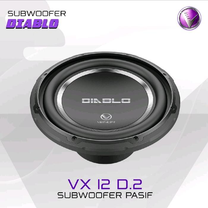 Venom Subwoofer Diablo 12 Inch VX12D2 Pasif Hitam GARASI RESMI 100% Original dengan Power Handling 3