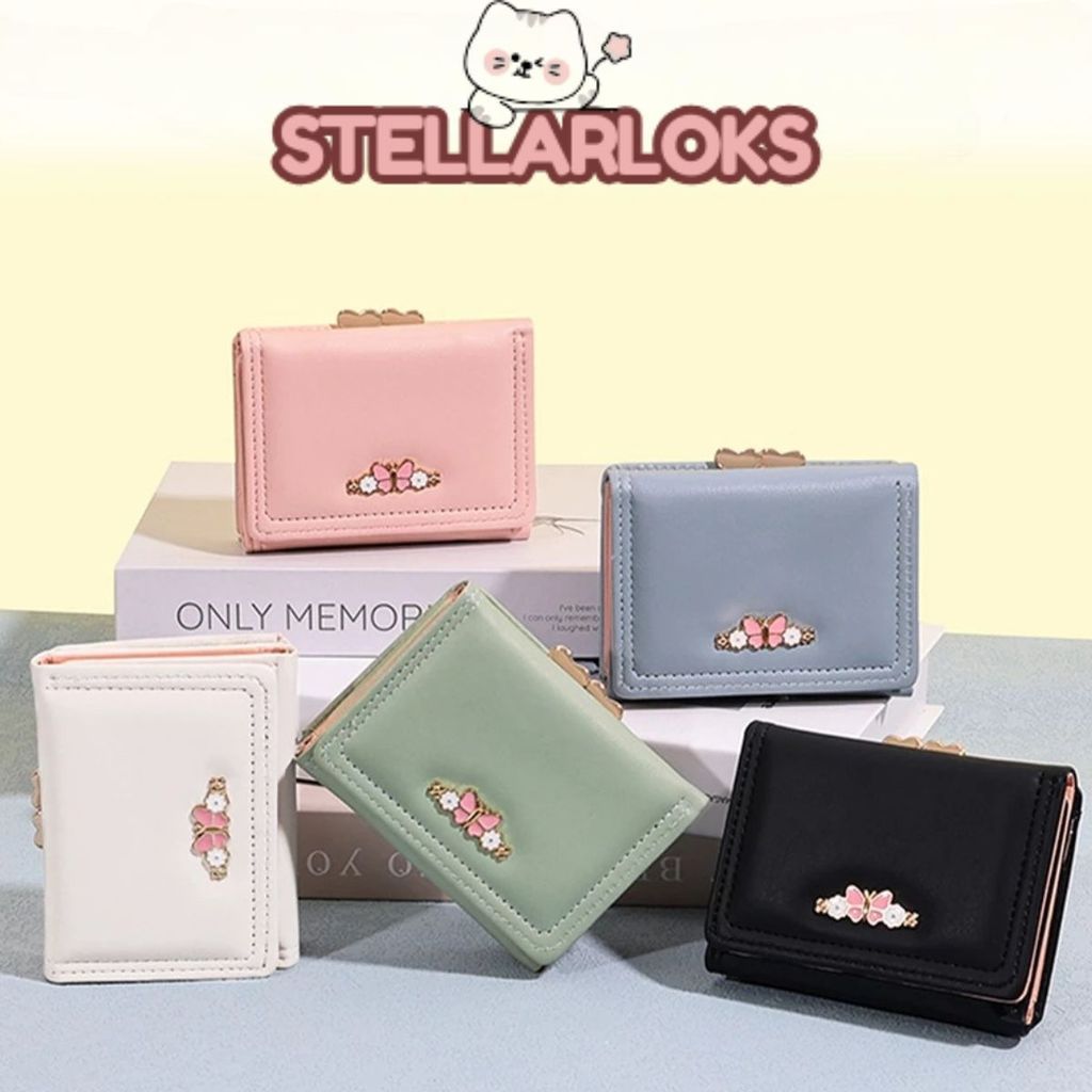 SL Dompet Wanita Lipat 890 Dompet Koin Perempuan korean style lucu aesthetic Dompet Imut