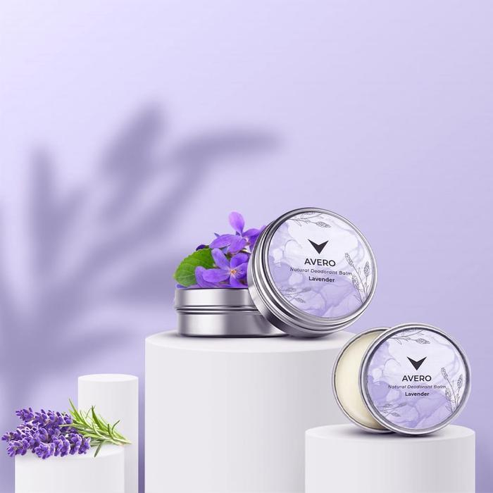Deodorant Balm Avero Solid Deodoran Ketiak Alami BPOM Tanpa Alkohol - lavender