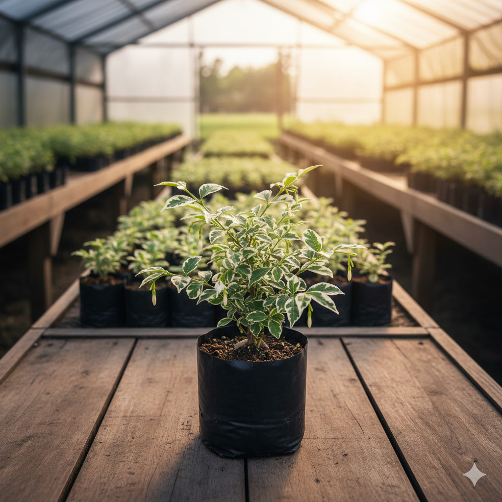 Anting Putri Salju Pohon Tanaman Rimbun 15-20cm - tanaman indoor outdoor -  tanaman daun mix hijau p