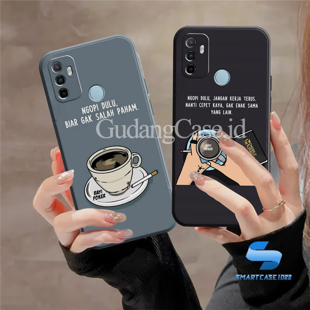 Cassing Oppo A53 2020 Motif Kopi Case Pelindung Camera