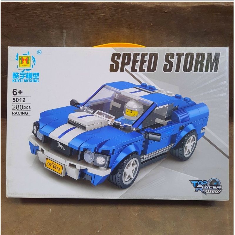 SUMERKAN Mainan Block Brick Lego Mobil Balap