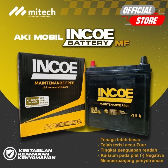 Incoe MF Aki Mobil Suzuki Katana Series NS40Z 12V / 35Ah - Aki Kering