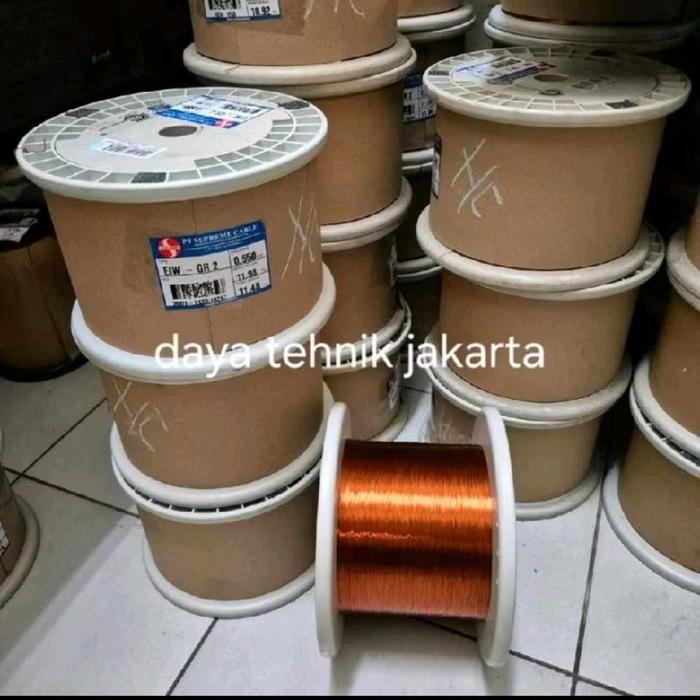 Supreme kawat email tembaga 1rol 10kg varian 0,10 - 1,5mM kawat gulungan tembaga supreme eiw varian