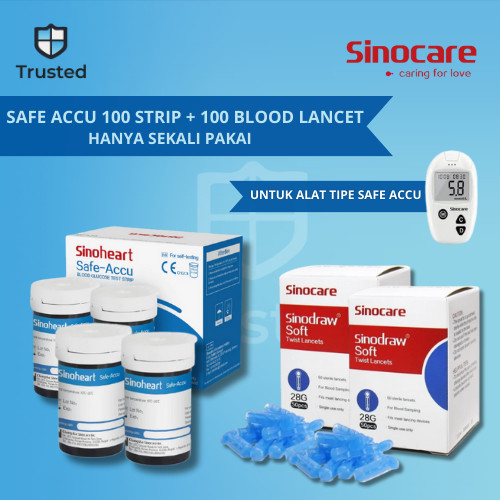 Sinoheart Strip Gula Darah  Strip Gula Darah Stik Gula Sinoheart Accu