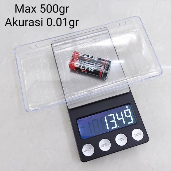 Timbangan Emas 500gr 0.01gr Digital Bumbu Obat Scale 0.01 gr  Pasti Ori 