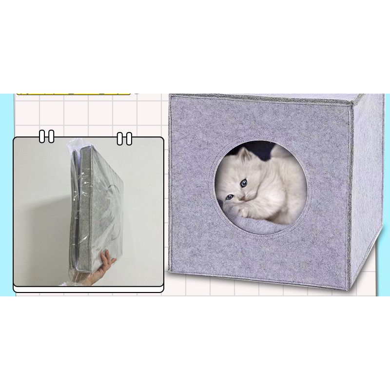 Tail Planet COD  Perlengkapan Kucing, Tempat Tidur Kucing, Tempat Tidur Anjing Putri dari Felt, Temp