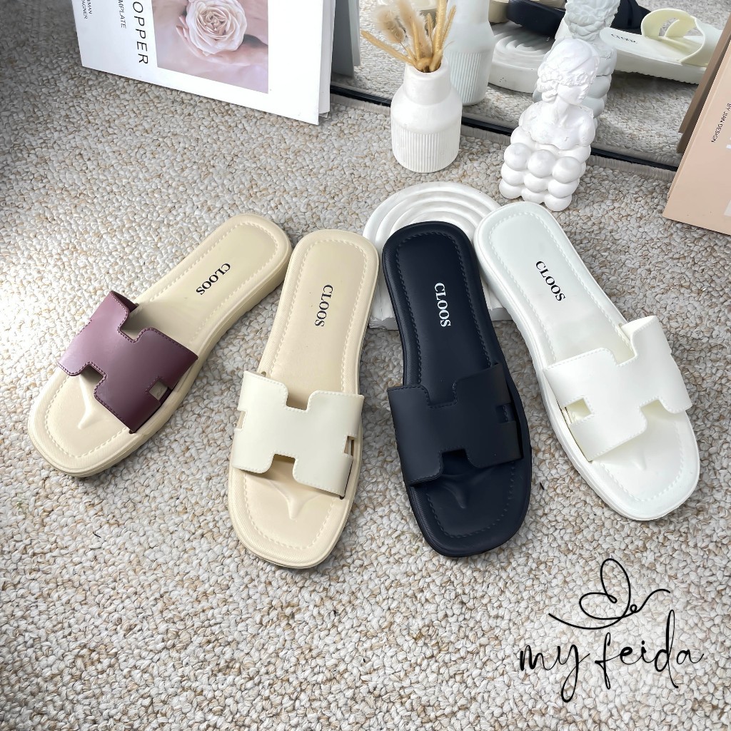 FUFU JAKARTA SPOT SANDAL SENDAL SLOP ANTI SLIP NYAMAN DIPAKAI DEWASA PEREMPUAN