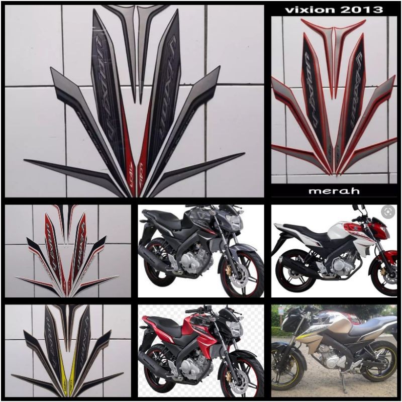 STIKER STRIPING LIS LES BODY MOTOR YAMAHA VIXION NEW 2013
