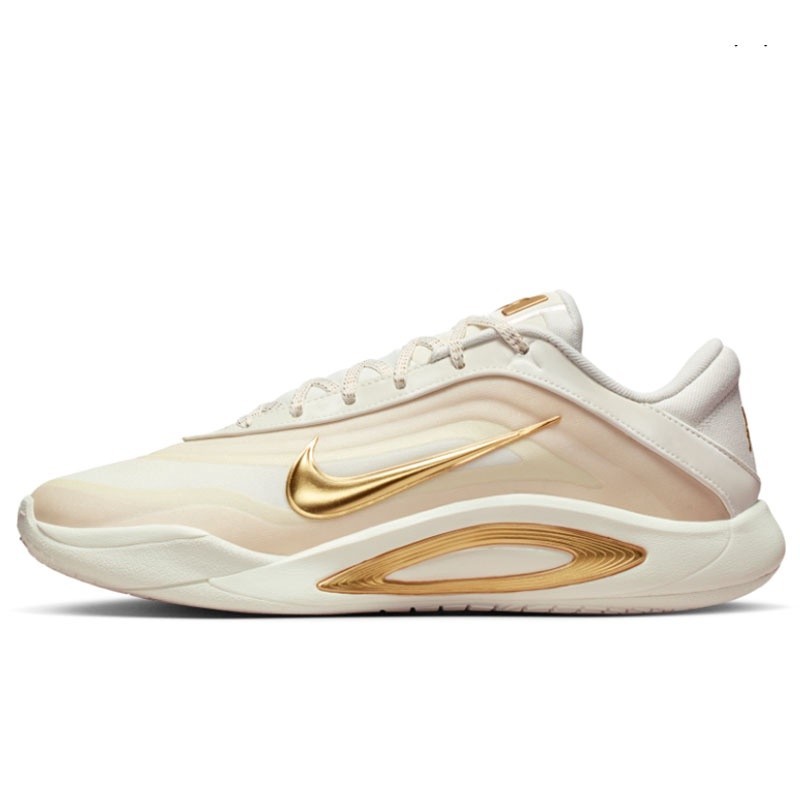 NCR SPORT Sepatu Basket Wanita Nike Wmns A'one Ep Sail-Metallic Gold Original Fz8606-102