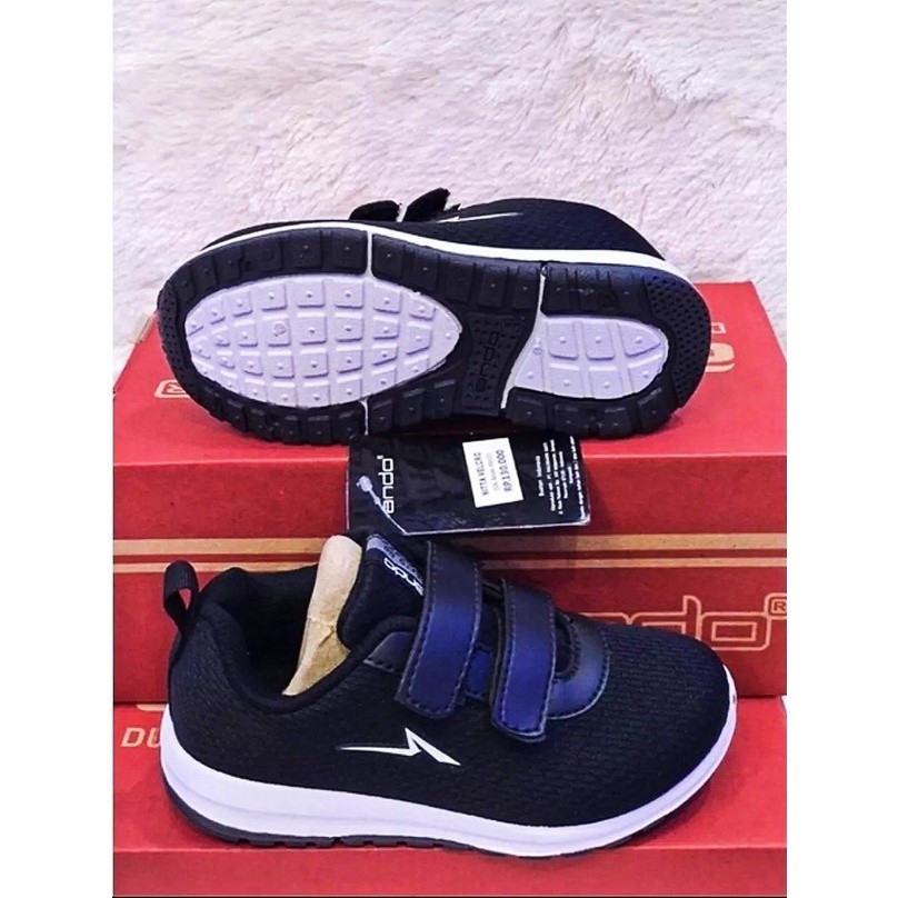 Sepatu Sneakers Ando Perekat 27- 37 Pria Dan Wanita - Hitam & Hitam putih & Hitam Pink ALVASTOREID