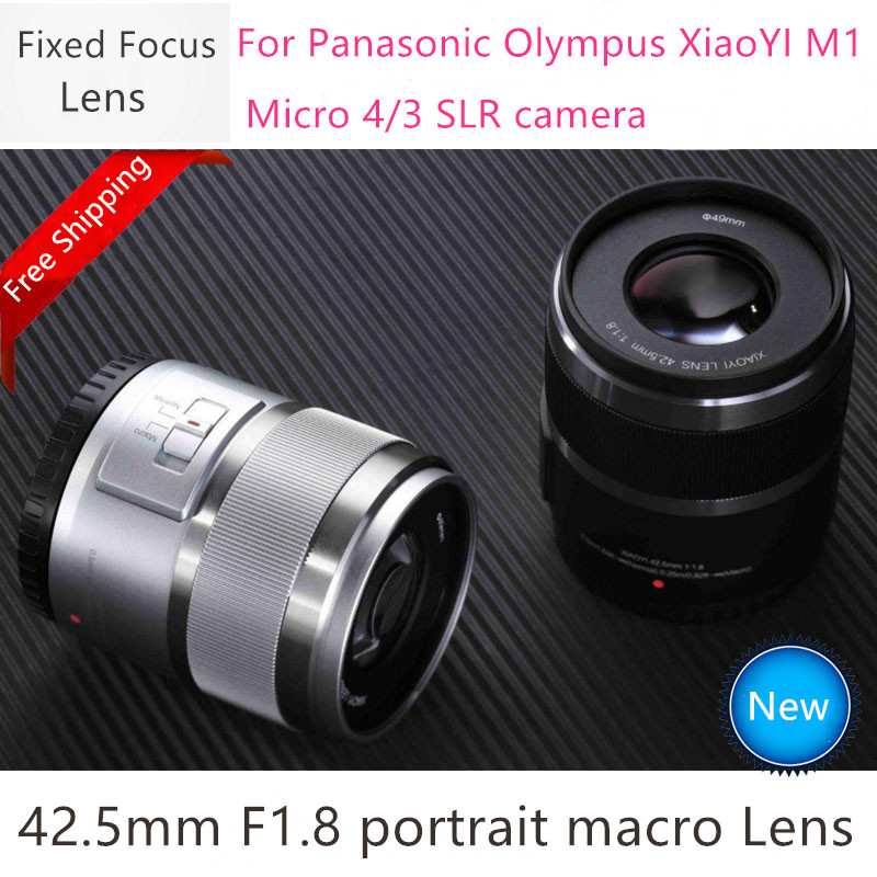 New 42.5mm F1.8 fixed lens For XiaoYI M1 for onic GF6 GF7 GF8 GF9 GF10 GX85 G85 For Olympus E-PL9 E-