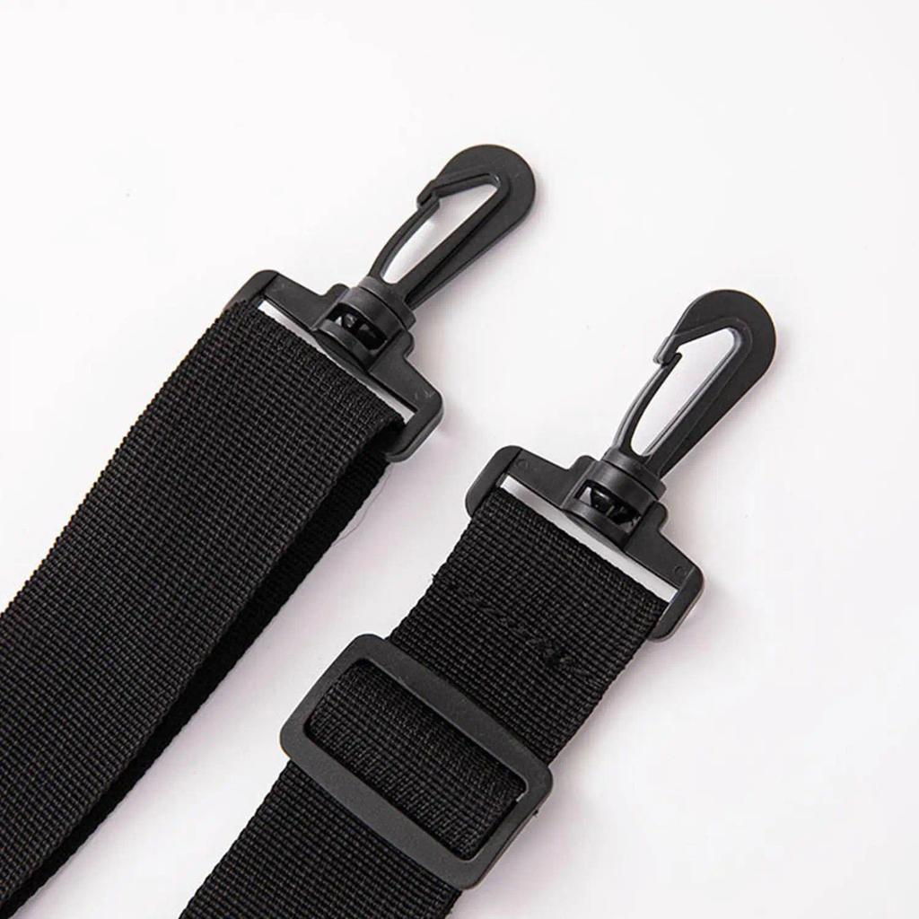 Pure color canvas Cotton cloth Webbing bag strap belt adjustable black plastic hook clasp DIY Crossb