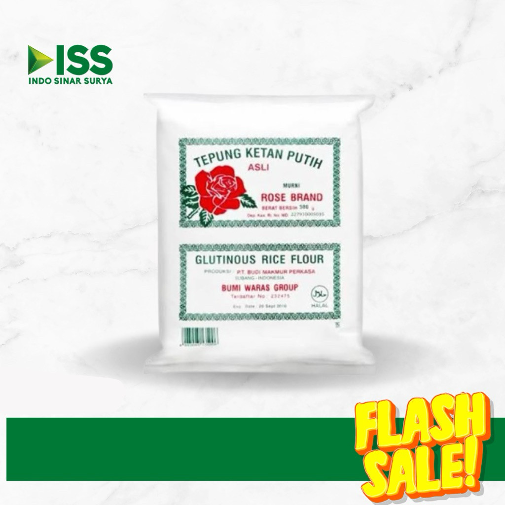 TEPUNG KETAN ROSEBRAND 500GRAM/TEPUNG KETAN PUTIH