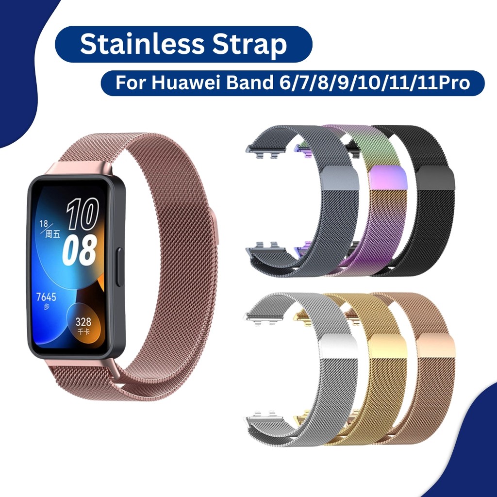 Stainless Steel Strap For Huawei band 11Pro Huawei band 11  Huawei band 10  Huawei band 9  Huawei ba