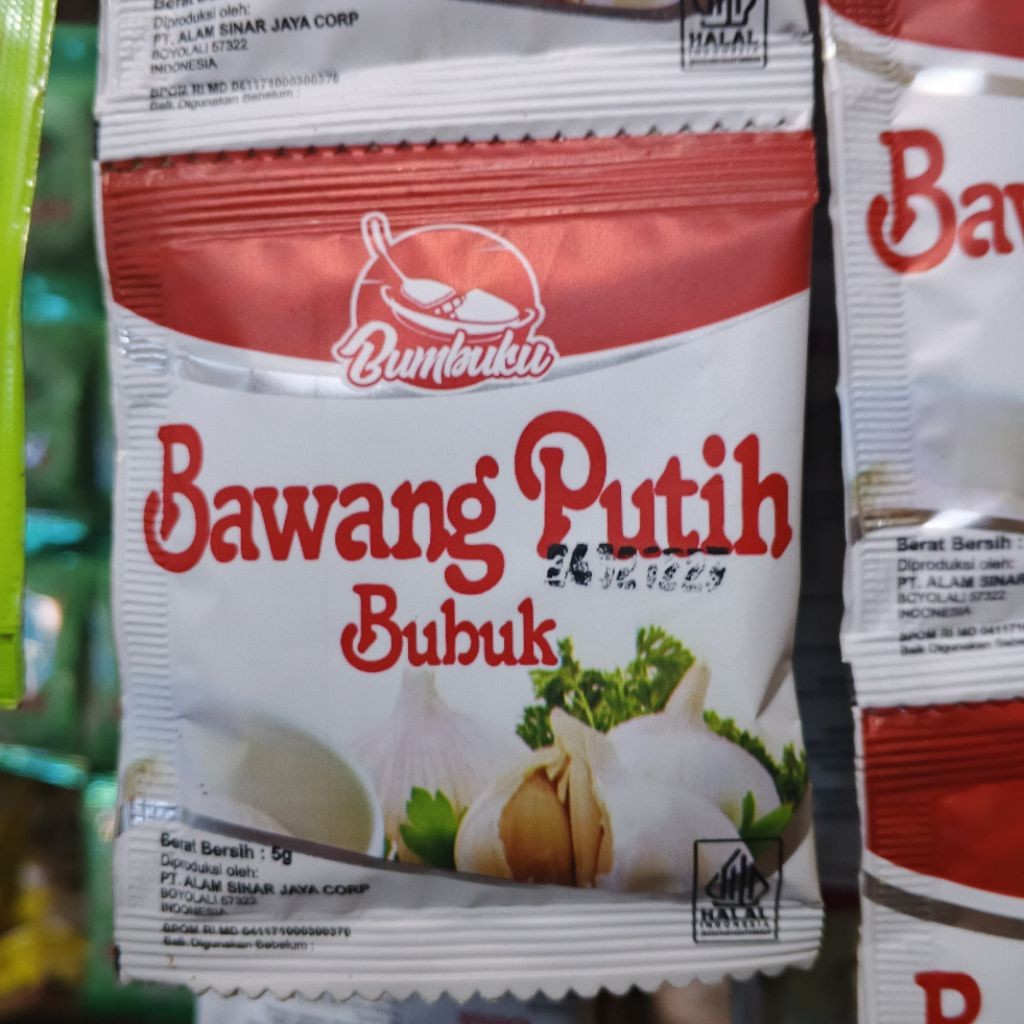 Bumbuku Bawang Putih Bubuk (Garlic Powder) Sachet 5g 1 renceng