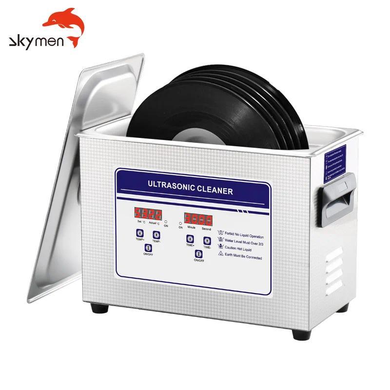 Skymen RoHS CE  Manufacture Custom logo gital 6L Ultrasonic Cleaner Ultrasonic Vinyl Record Cleaner