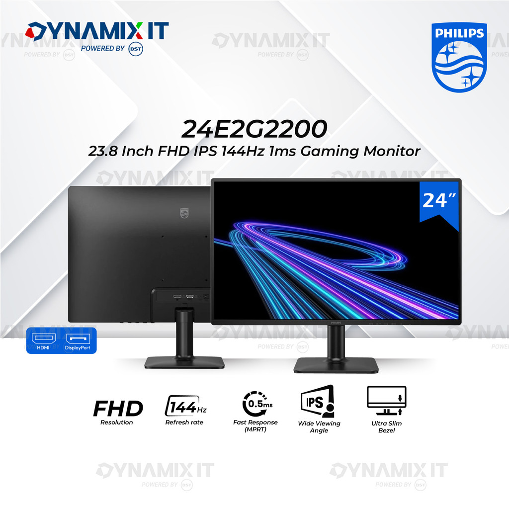 Philips 24E2G2200 Monitor Gaming 23.8" Full HD IPS 180Hz 0.5ms MPRT