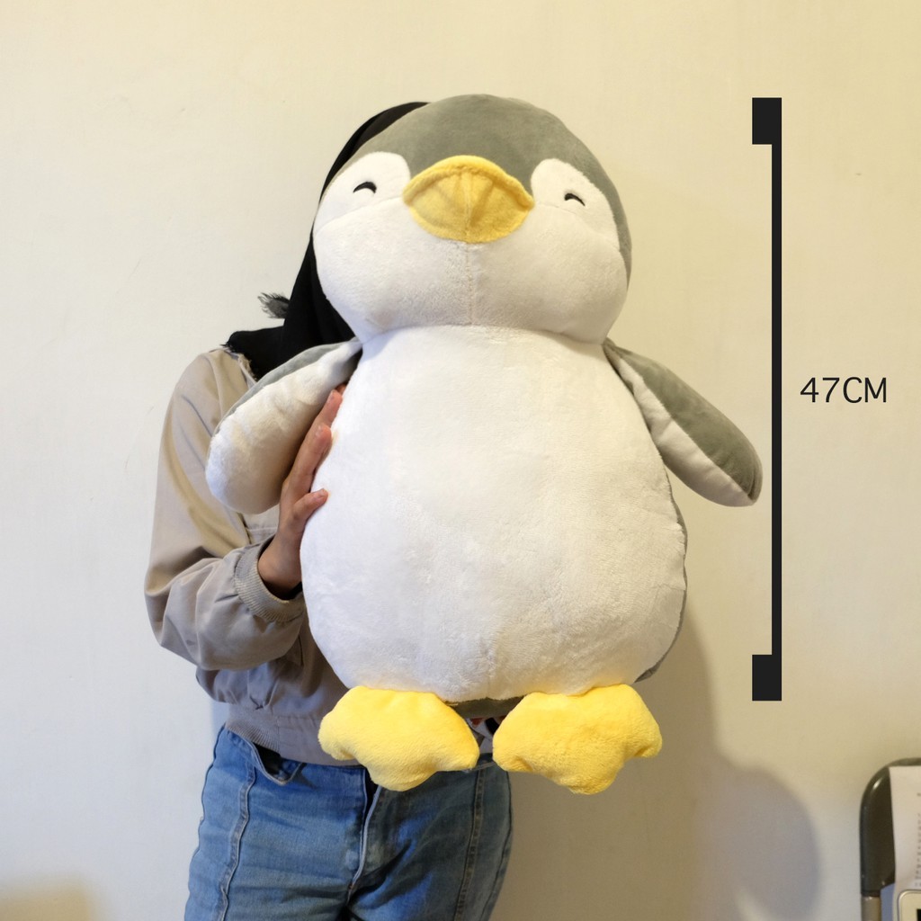 BLASFAS Boneka pinguin BIG BESAR 47CM PINGUIN SOFT LEMBUT PINGUIN MINISO