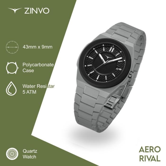 Jam Tangan Quartz Analog Zinvo Aero Rival Eclipse Polycarbonate