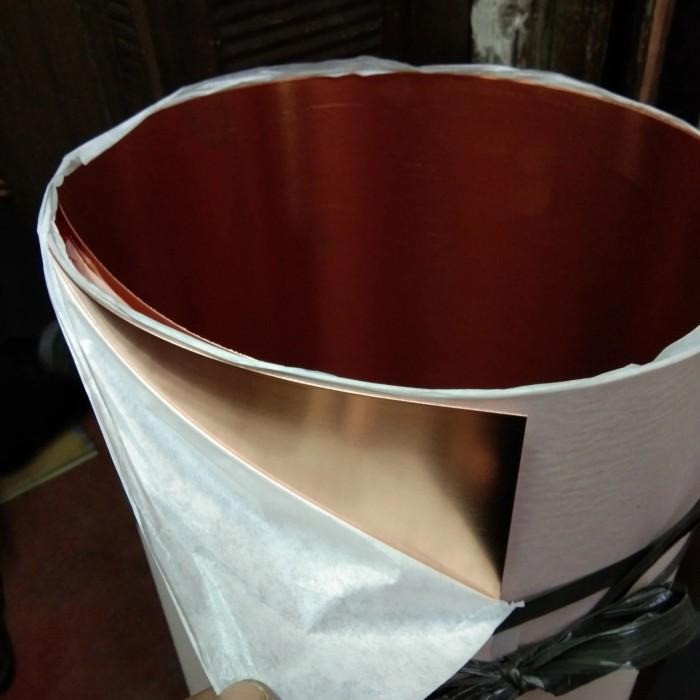 plat tembaga potongan tebal 0.5mm x 10cm x 10cm