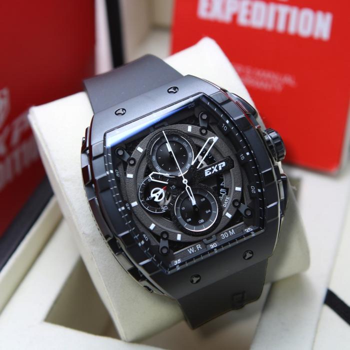 EXPEDITION E6782 / 6782 - JAM TANGAN PRIA ORIGINAL - FULL BLACK