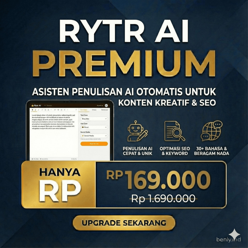 RYTR AI WRITING PREMIUM UNLIMITED WORDS 30 HARI