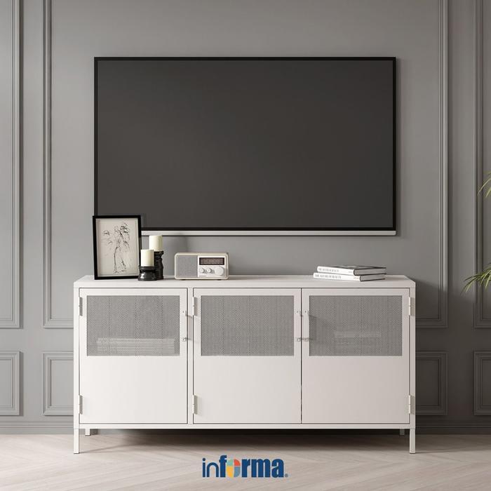 Informa Smith Rak Tv - Putih Bufet Kabinet Meja Konsol Lemari Pajangan