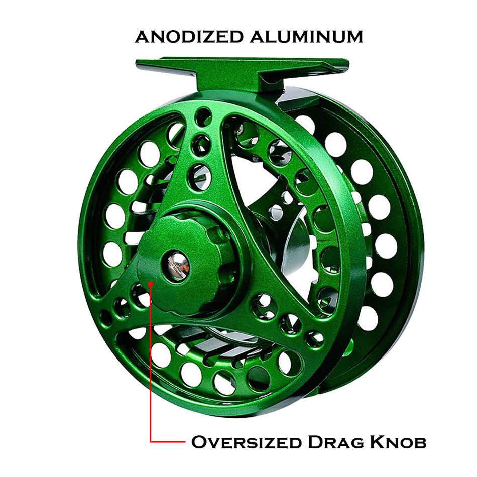 Fly Fishing Reel Aluminum Alloy 3/4 5/6 7/8 WT 2+1BB Interchangeable For Saltwater And Freshwater Fl