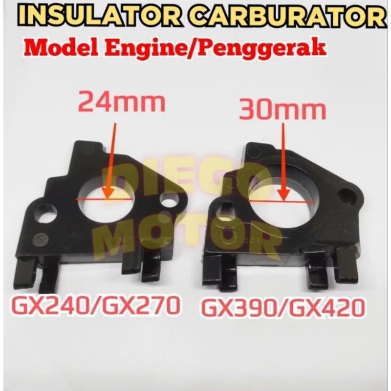 Insulator Fiber Carburator Karburator Mesin Gx270 Gx390 Gx420 Gx460 Honda 13HP 16HP 22HP