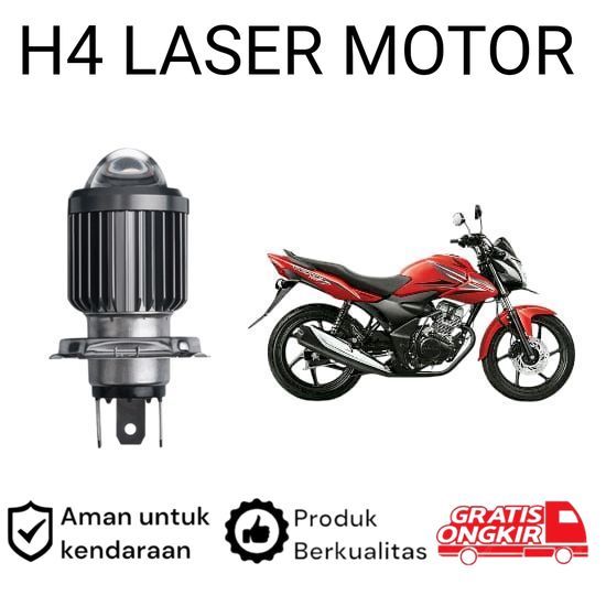1pcs Lampu depan LED H4 Laser Putih motor Honda VERZA Koko