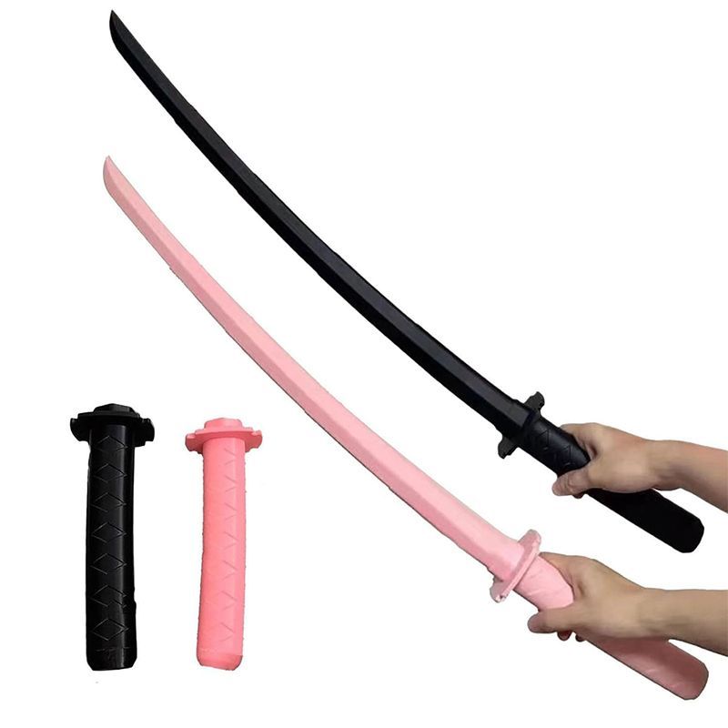 Pedang Mainan Anak Laki Laki Mainan Pedang Dorong Lipat Anak Anak Pedang Samurai Mainan Fidge