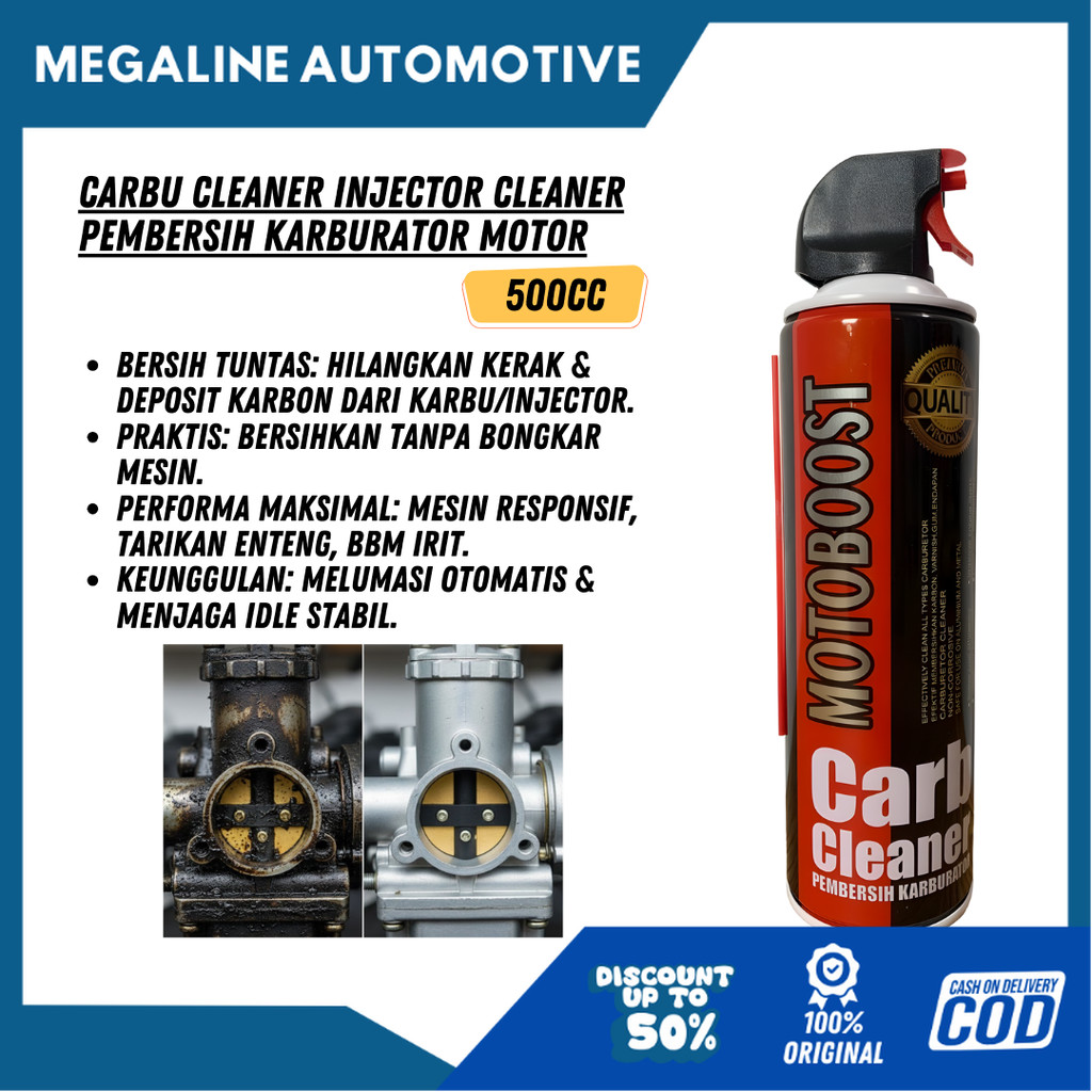 Carbu Cleaner Injector Cleaner Pembersih Karburator Motor 500 CC