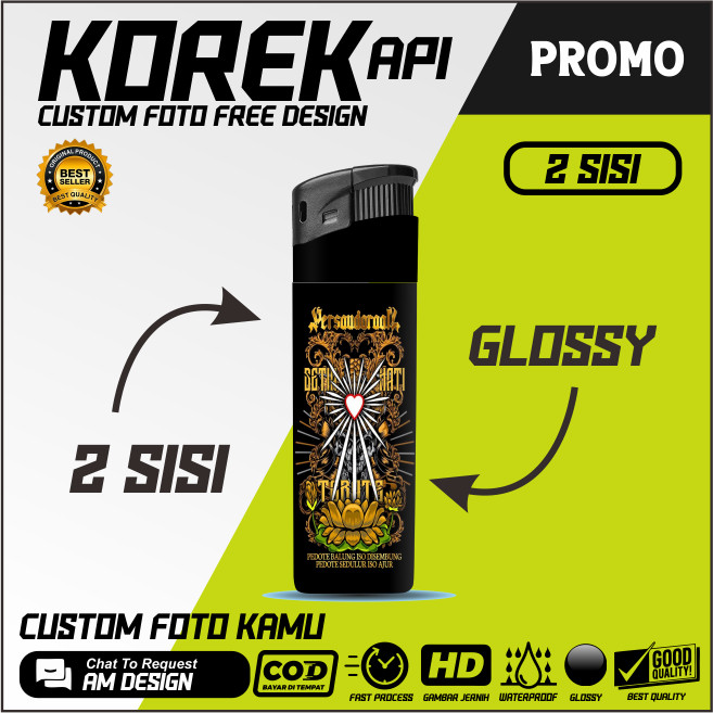 Korek Custom PSHT | Bebas Gambar | Korek Cricket Custom