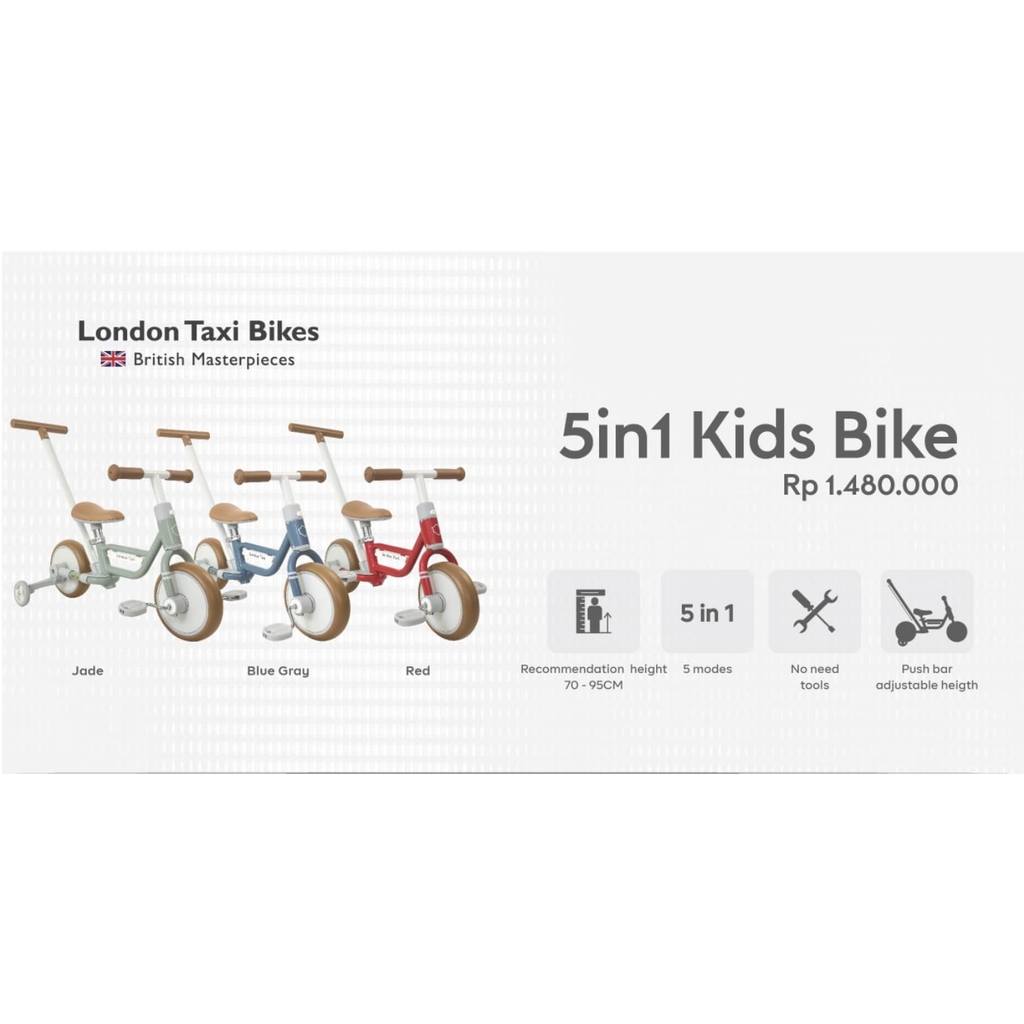 LONDON TAXI KIDS BIKE 5IN1